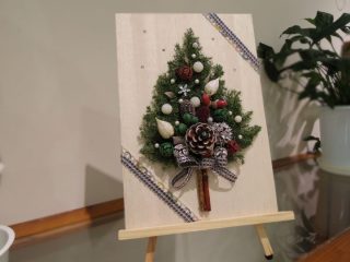 キラ サークル プリザーブド 木の実のクリスマスフレーム 吹田市 花とみどりの情報センター