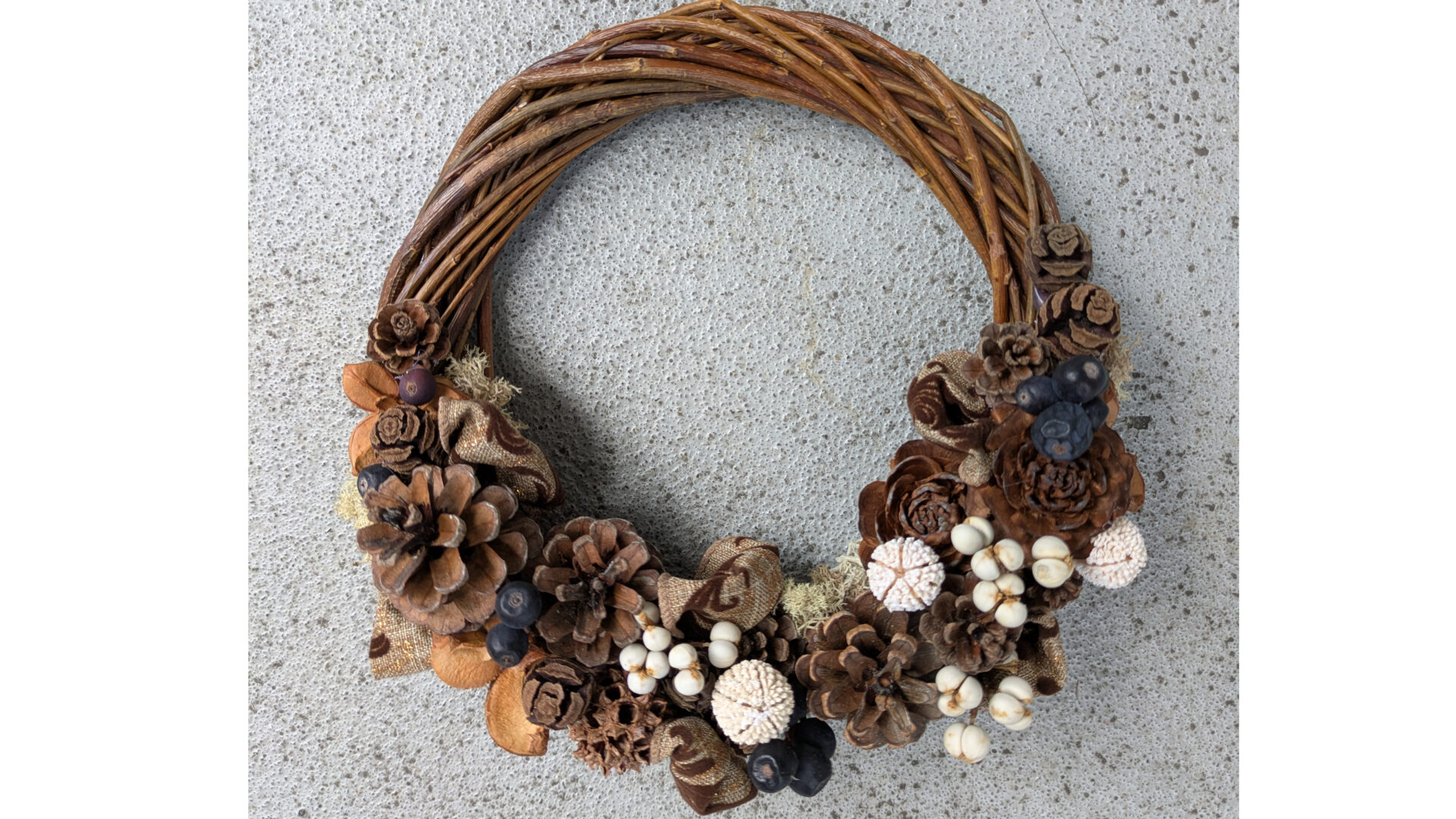 木の実のリースづくり@内本町コミュニティセンター